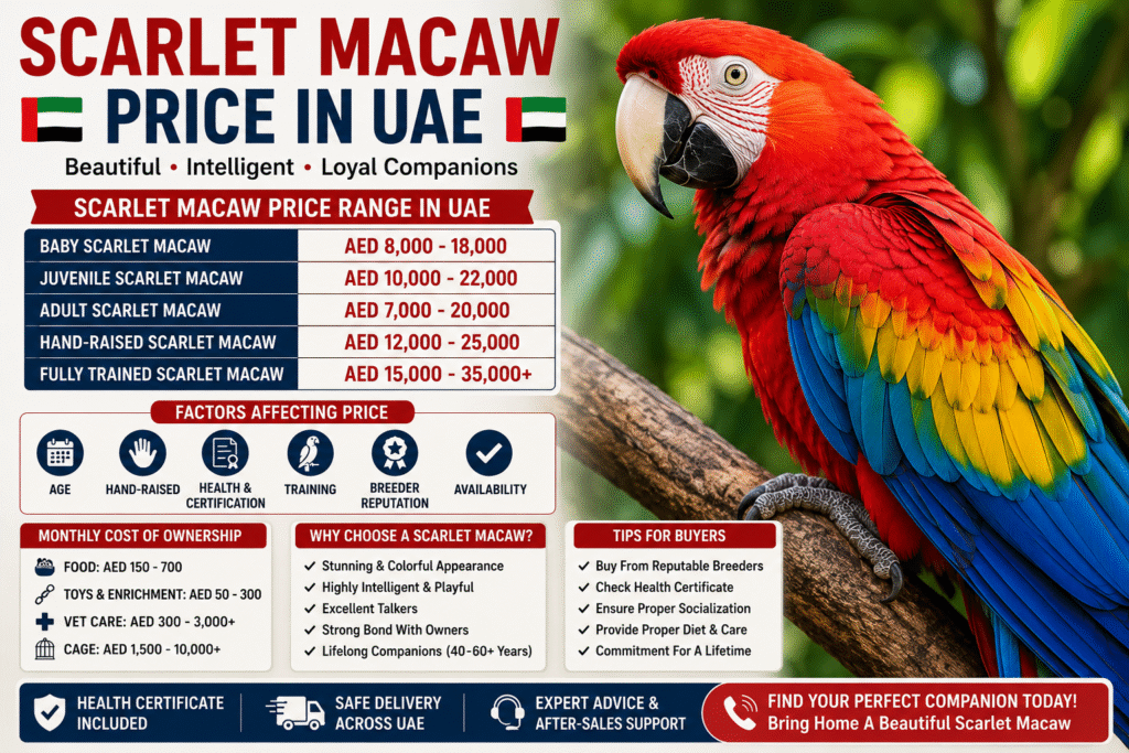 Scarlet Macaw Price in UAE