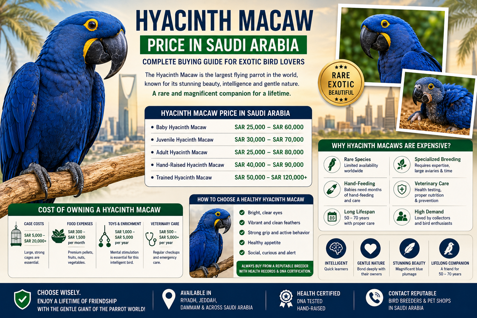 Hyacinth Macaw Price in Saudi Arabia